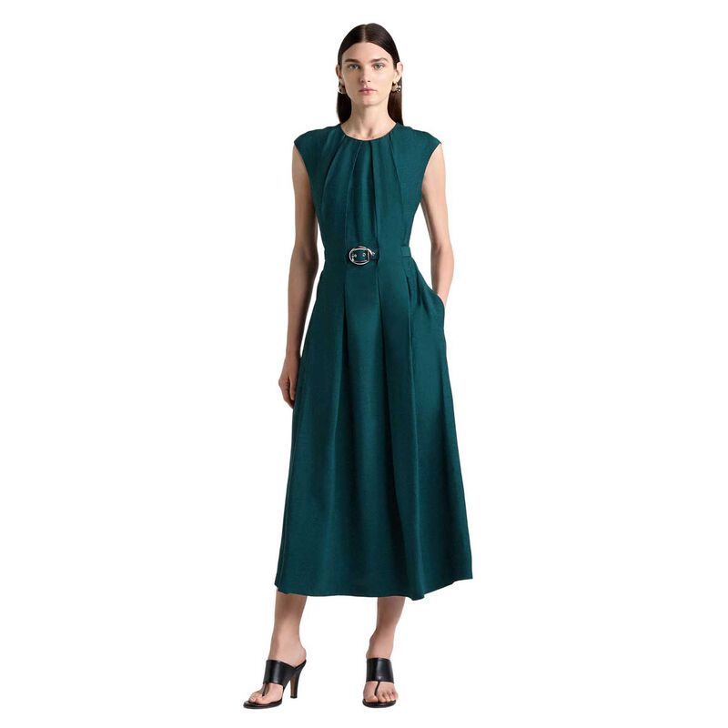 Cue Viscose Blend Tucked Midi Dress image number 0